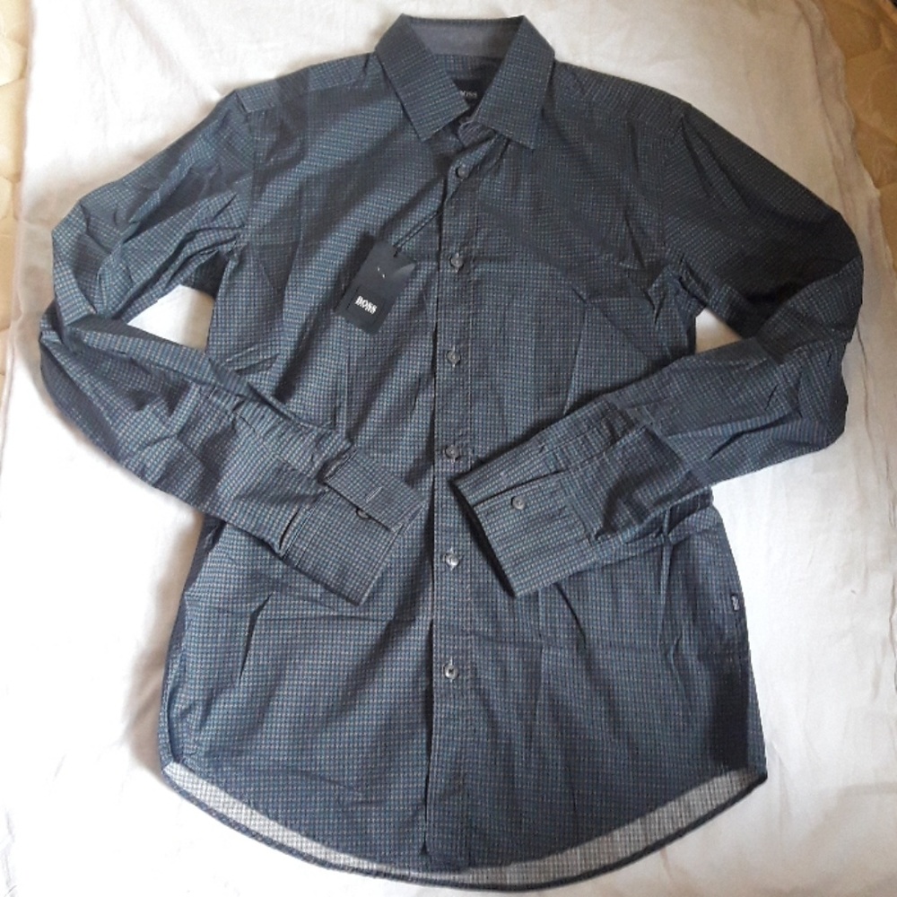 Boss slim fit casual shirt size S